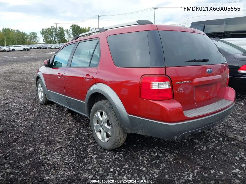 2006 Ford Freestyle Sel VIN: 1FMDK021X6GA05655 Lot: 40158620