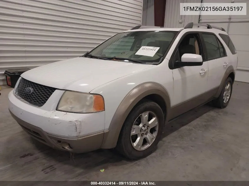 1FMZK02156GA35197 2006 Ford Freestyle Sel