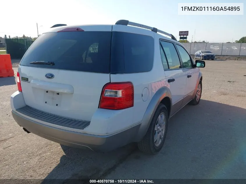 1FMZK01116GA54895 2006 Ford Freestyle Se