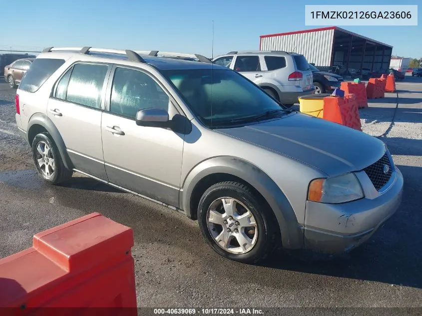 2006 Ford Freestyle Sel VIN: 1FMZK02126GA23606 Lot: 40639069