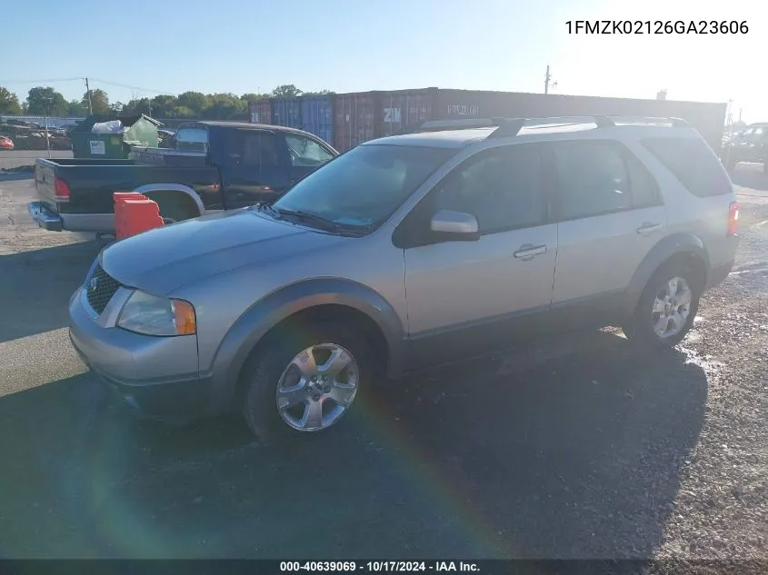 2006 Ford Freestyle Sel VIN: 1FMZK02126GA23606 Lot: 40639069