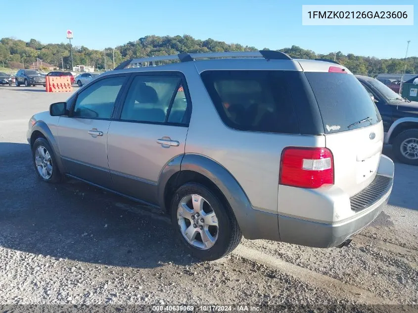 2006 Ford Freestyle Sel VIN: 1FMZK02126GA23606 Lot: 40639069