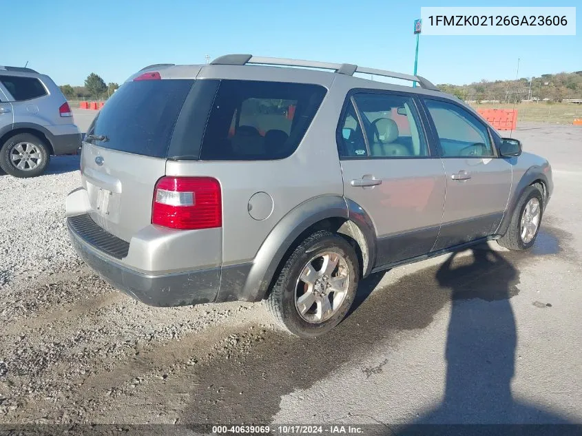 2006 Ford Freestyle Sel VIN: 1FMZK02126GA23606 Lot: 40639069