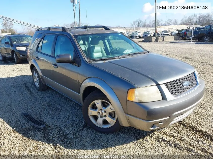 2006 Ford Freestyle Sel VIN: 1FMDK02186GA08148 Lot: 40782648