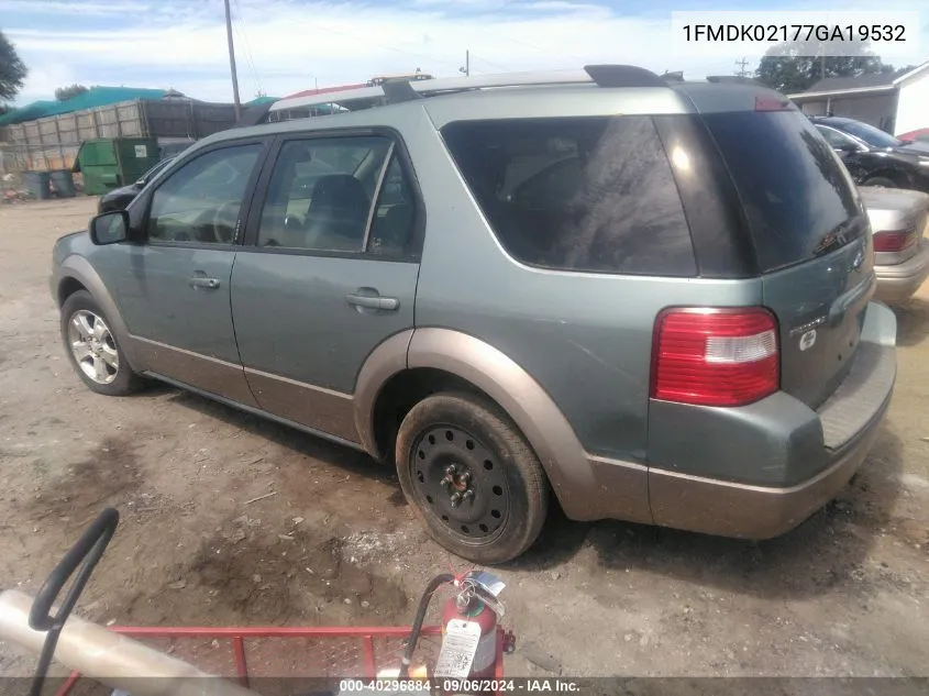 2007 Ford Freestyle Sel VIN: 1FMDK02177GA19532 Lot: 40296884