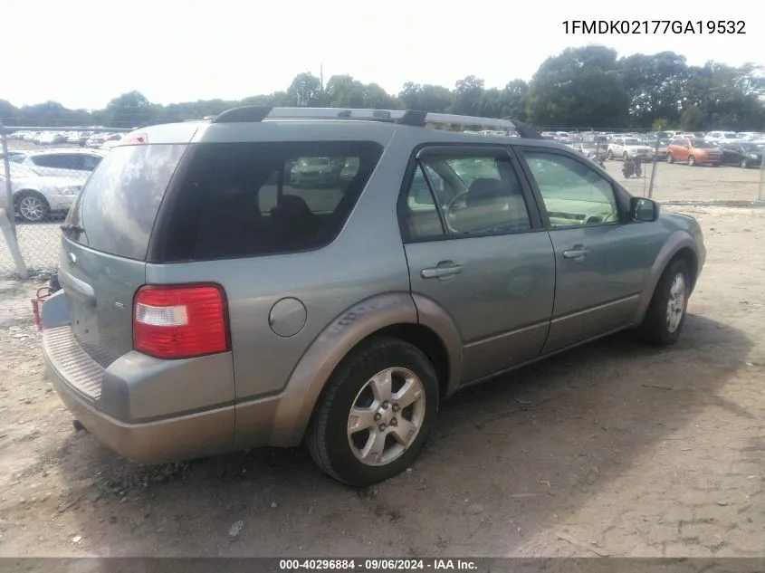 2007 Ford Freestyle Sel VIN: 1FMDK02177GA19532 Lot: 40296884