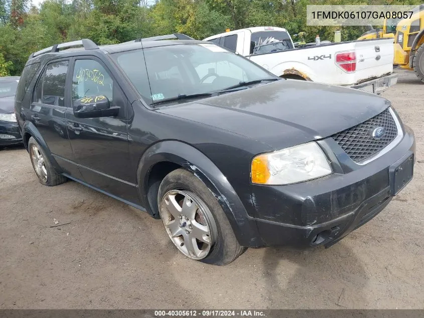 2007 Ford Freestyle Limited VIN: 1FMDK06107GA08057 Lot: 40305612