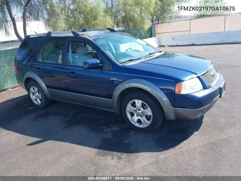 1FMZK02197GA10675 2007 Ford Freestyle Sel