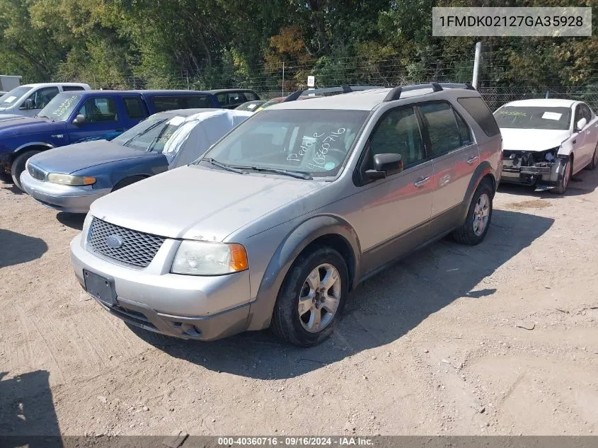 1FMDK02127GA35928 2007 Ford Freestyle Sel