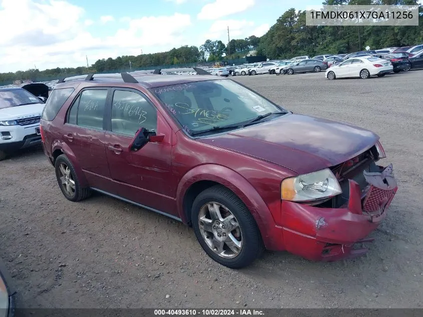 2007 Ford Freestyle Limited VIN: 1FMDK061X7GA11256 Lot: 40493610