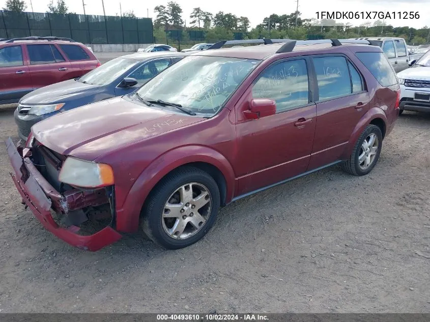 2007 Ford Freestyle Limited VIN: 1FMDK061X7GA11256 Lot: 40493610