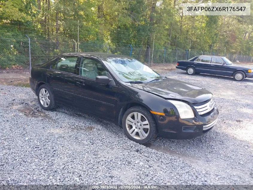 2006 Ford Fusion S VIN: 3FAFP06ZX6R176547 Lot: 39793435