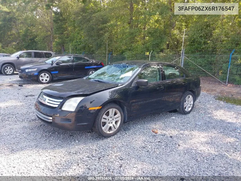 2006 Ford Fusion S VIN: 3FAFP06ZX6R176547 Lot: 39793435