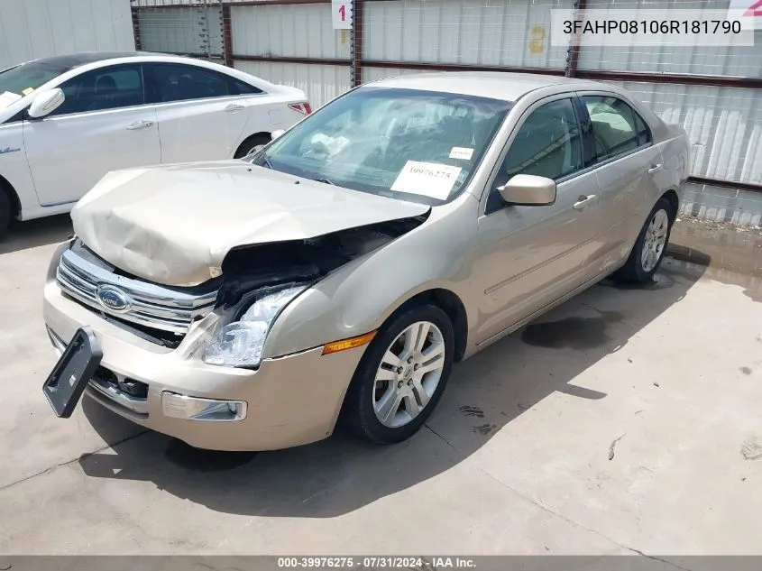 3FAHP08106R181790 2006 Ford Fusion Sel