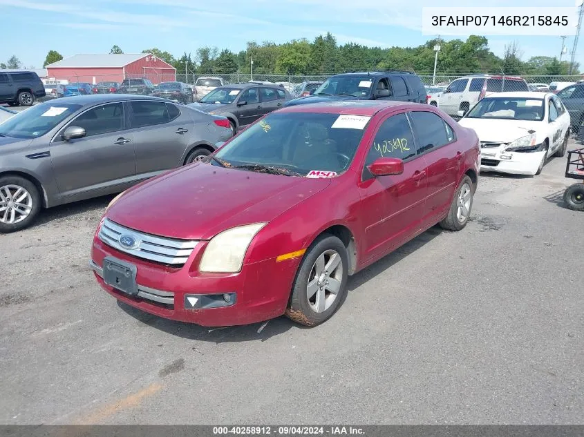 3FAHP07146R215845 2006 Ford Fusion Se