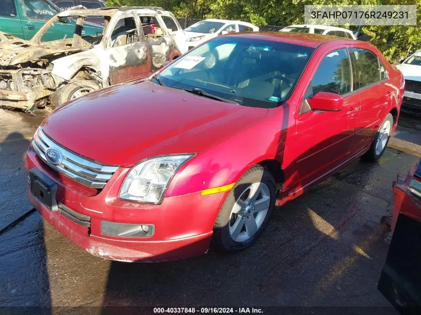 3FAHP07176R249231 2006 Ford Fusion Se