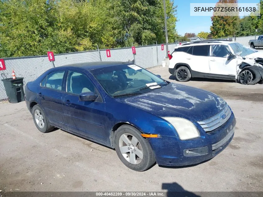 2006 Ford Fusion Se VIN: 3FAHP07Z56R161638 Lot: 40452289