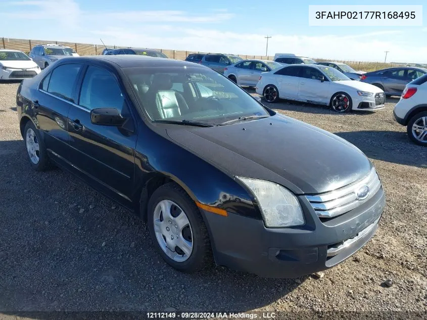 2007 Ford Fusion Sel VIN: 3FAHP02177R168495 Lot: 12112149