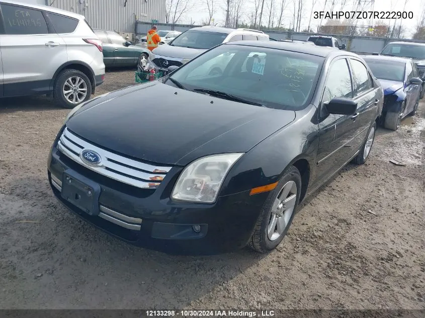 2007 Ford Fusion VIN: 3FAHP07Z07R222900 Lot: 12133298