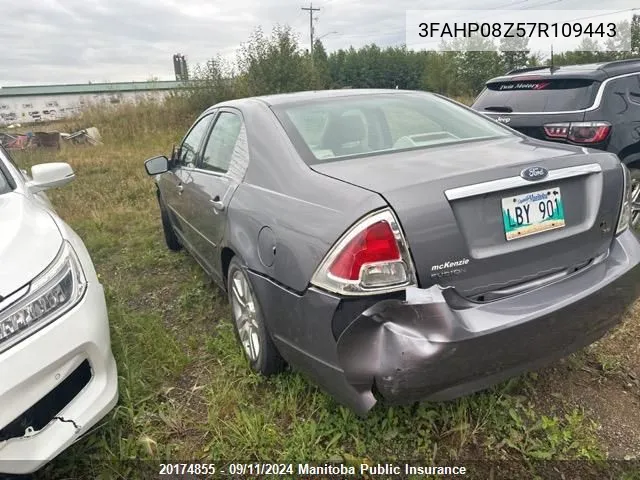 3FAHP08Z57R109443 2007 Ford Fusion Sel