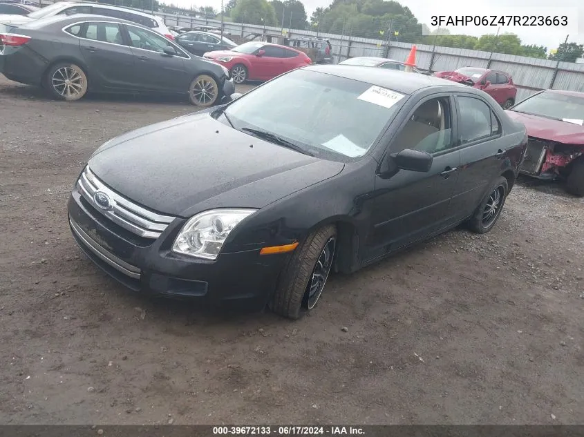 2007 Ford Fusion S VIN: 3FAHP06Z47R223663 Lot: 39672133