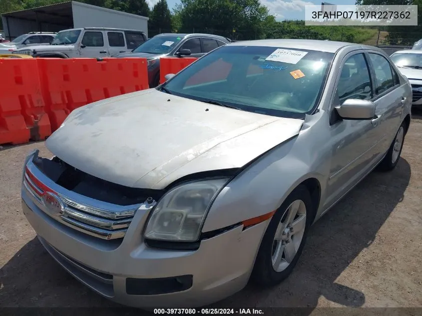 3FAHP07197R227362 2007 Ford Fusion Se