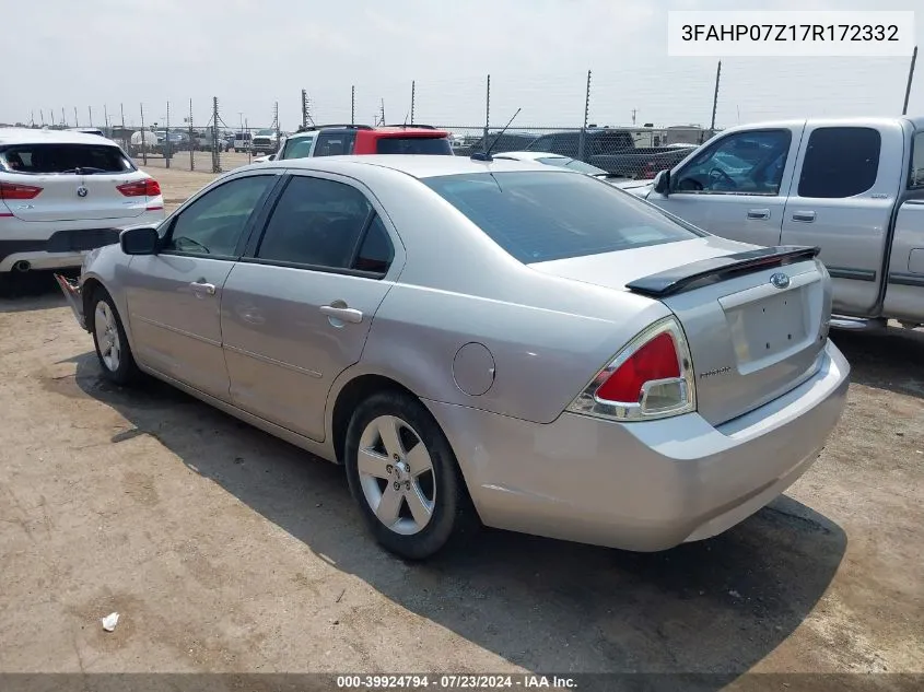 3FAHP07Z17R172332 2007 Ford Fusion Se