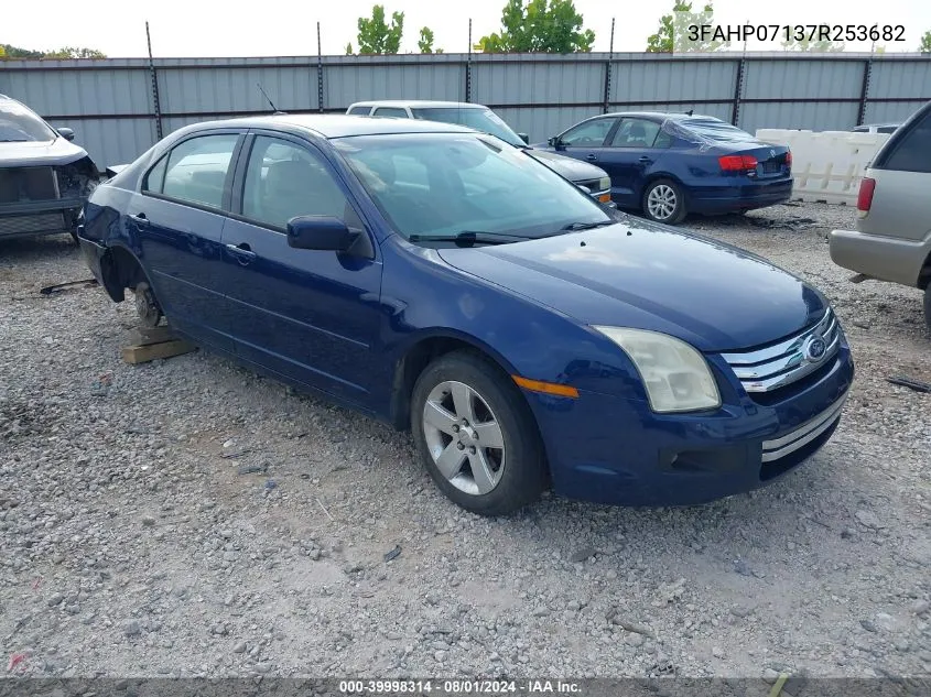 2007 Ford Fusion Se VIN: 3FAHP07137R253682 Lot: 39998314