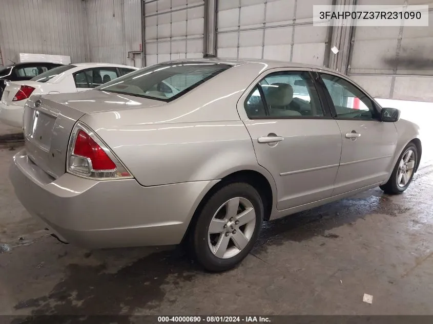 3FAHP07Z37R231090 2007 Ford Fusion Se