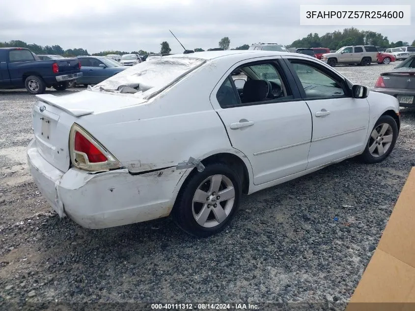 3FAHP07Z57R254600 2007 Ford Fusion Se