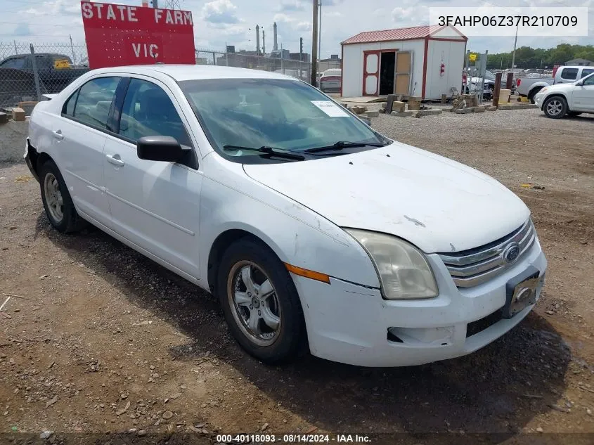 2007 Ford Fusion S VIN: 3FAHP06Z37R210709 Lot: 40118093