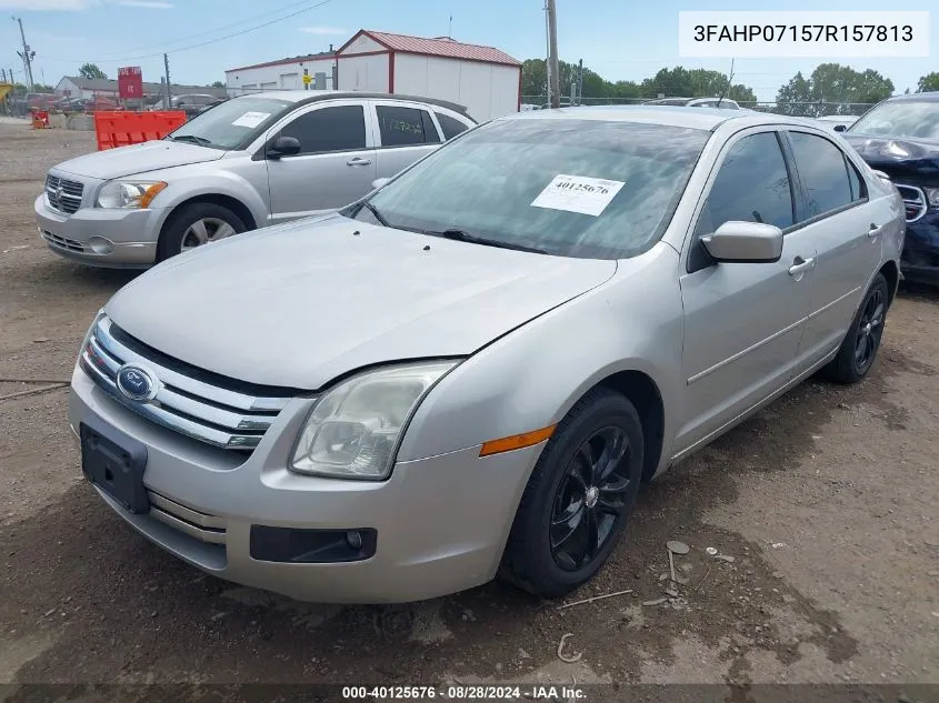 2007 Ford Fusion Se VIN: 3FAHP07157R157813 Lot: 40125676