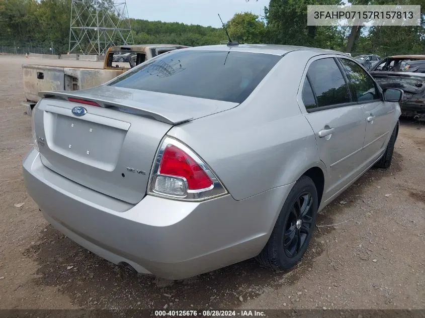 2007 Ford Fusion Se VIN: 3FAHP07157R157813 Lot: 40125676