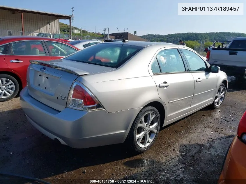 3FAHP01137R189457 2007 Ford Fusion Se