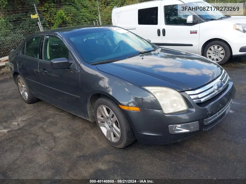 2007 Ford Fusion Sel VIN: 3FAHP08Z17R273269 Lot: 40140855