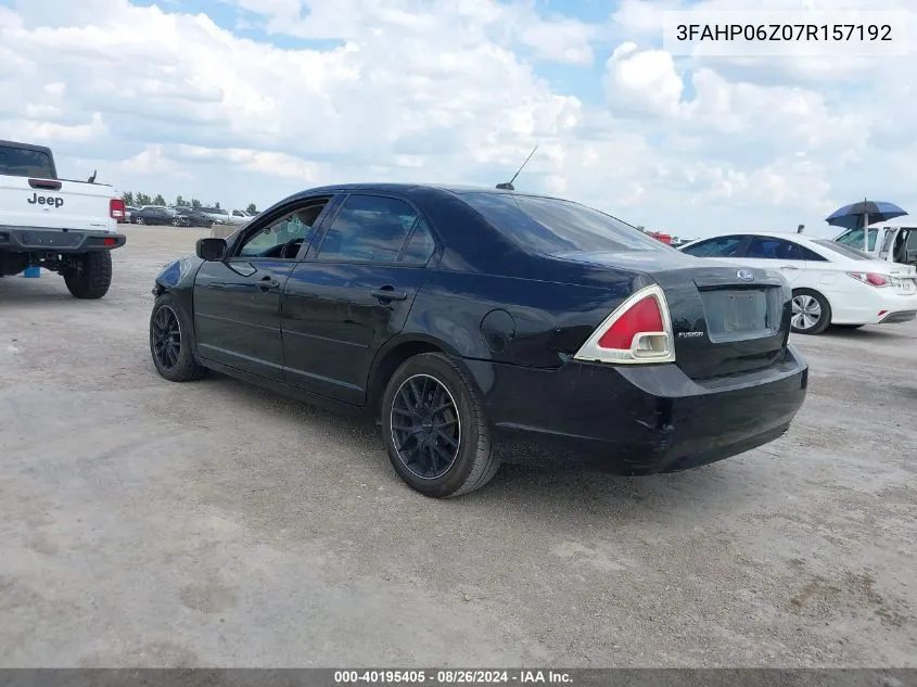 3FAHP06Z07R157192 2007 Ford Fusion S