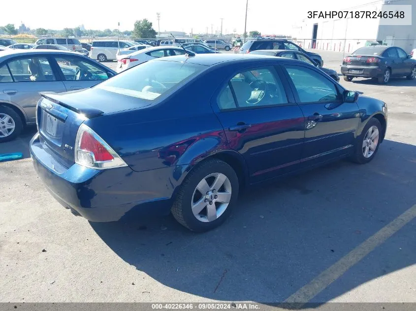 3FAHP07187R246548 2007 Ford Fusion Se