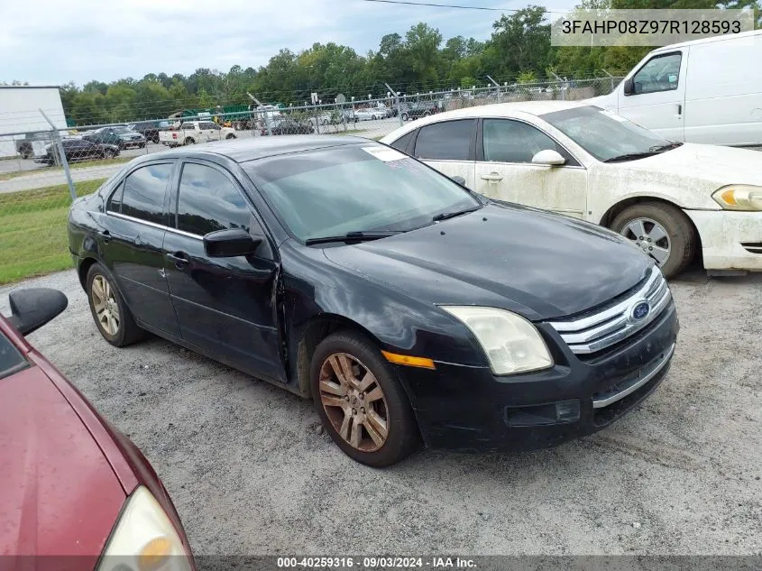 2007 Ford Fusion Sel VIN: 3FAHP08Z97R128593 Lot: 40259316