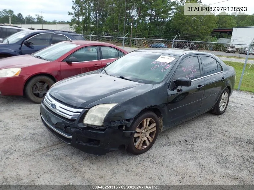 2007 Ford Fusion Sel VIN: 3FAHP08Z97R128593 Lot: 40259316