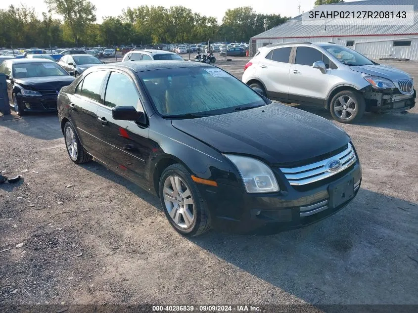 2007 Ford Fusion Sel VIN: 3FAHP02127R208143 Lot: 40286839