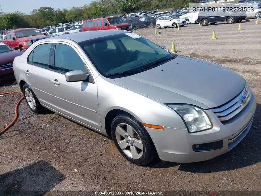 2007 Ford Fusion Se VIN: 3FAHP01197R228553 Lot: 40312093