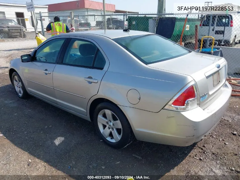 3FAHP01197R228553 2007 Ford Fusion Se