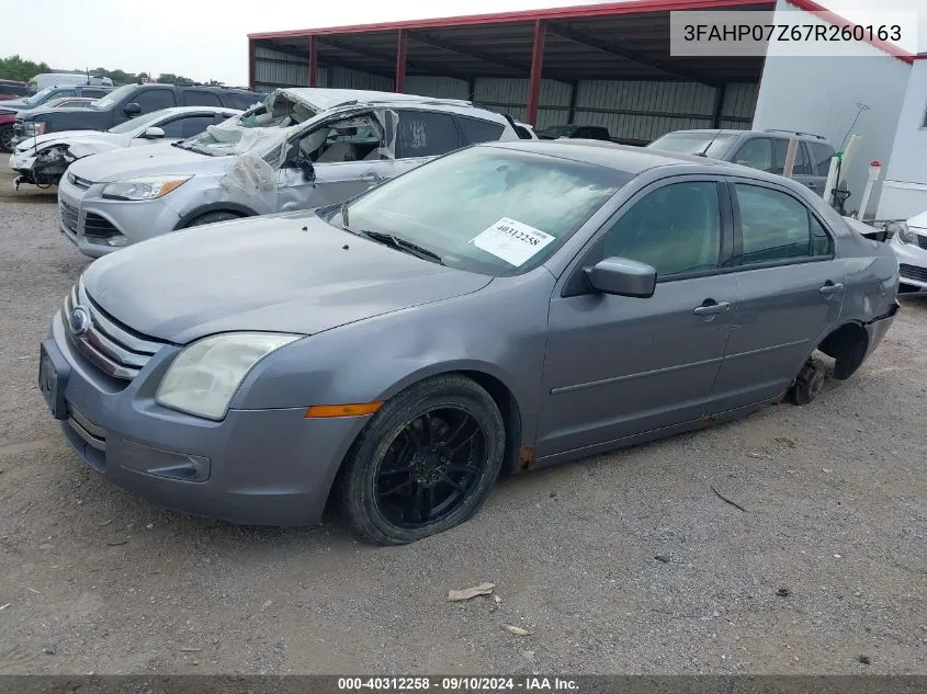 3FAHP07Z67R260163 2007 Ford Fusion Se