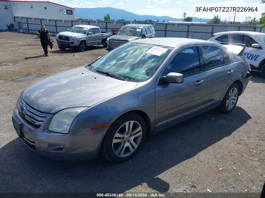 3FAHP07Z27R226964 2007 Ford Fusion Se