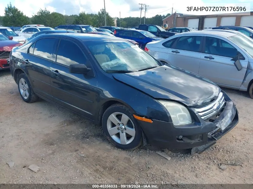 2007 Ford Fusion Se VIN: 3FAHP07Z07R176596 Lot: 40356033