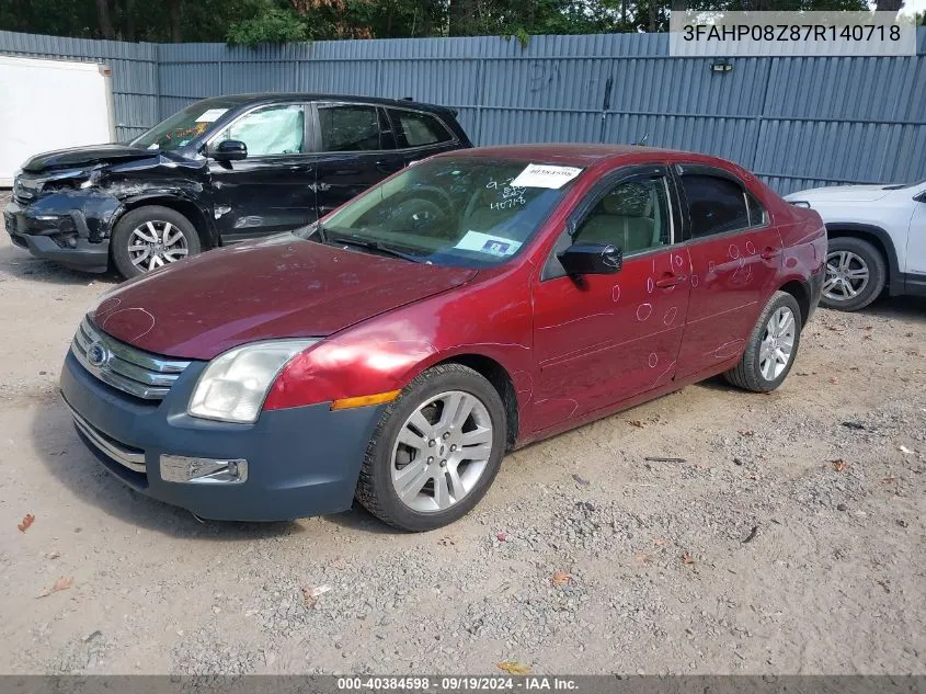 3FAHP08Z87R140718 2007 Ford Fusion Sel