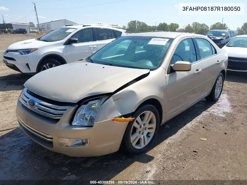 2007 Ford Fusion Sel VIN: 3FAHP08187R180050 Lot: 40388295