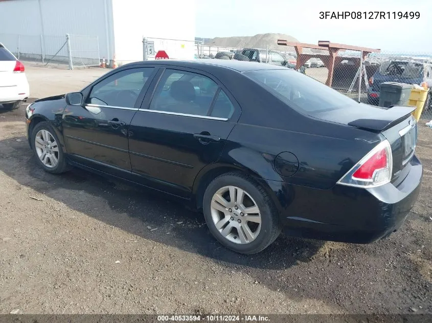 3FAHP08127R119499 2007 Ford Fusion Sel