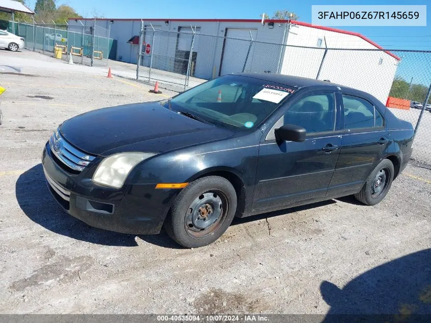 2007 Ford Fusion S VIN: 3FAHP06Z67R145659 Lot: 40535094