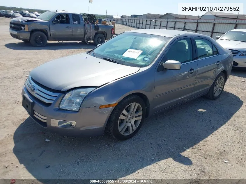 3FAHP02107R279552 2007 Ford Fusion Sel